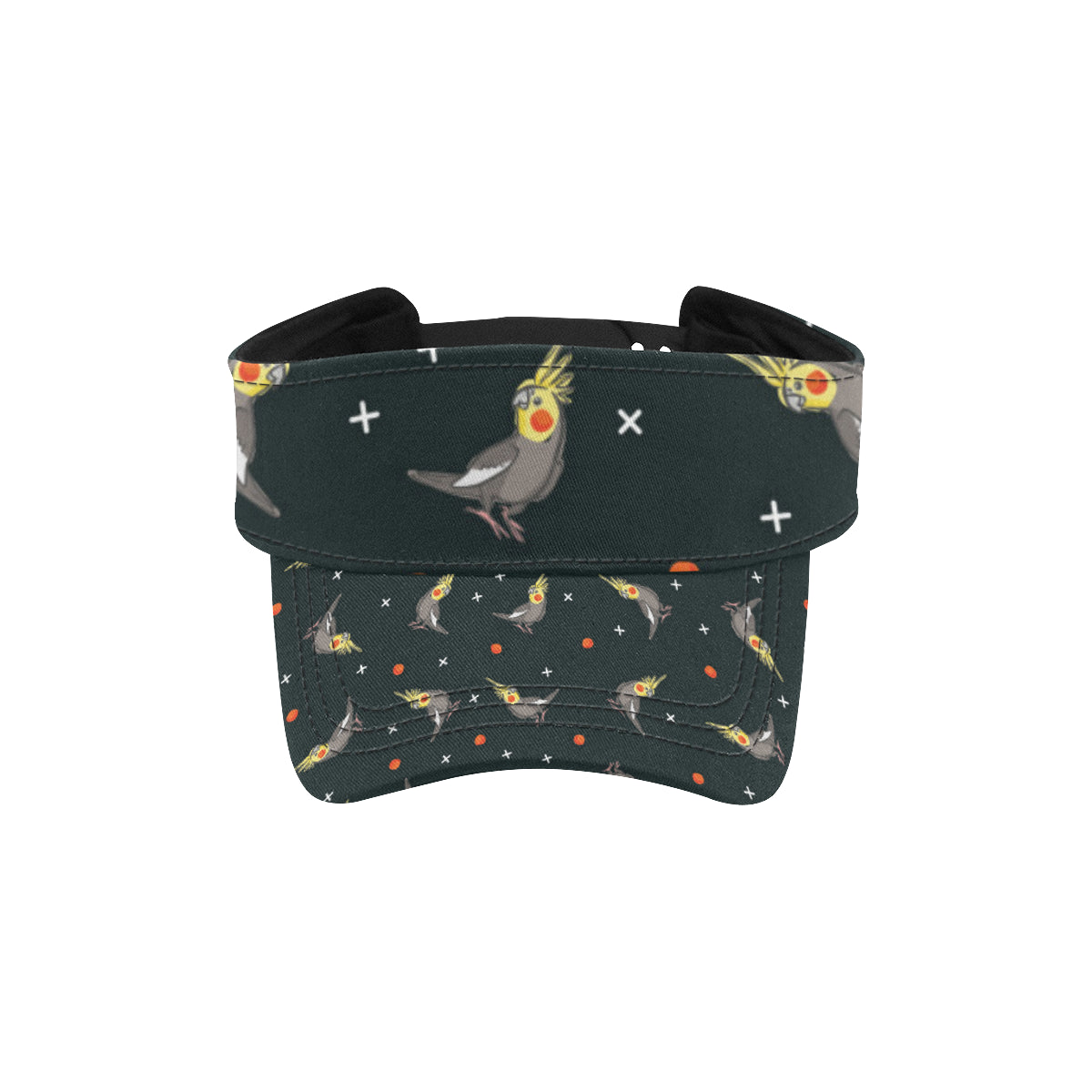 Cockatiel Pattern Print Design 02 Unisex Sun Visor