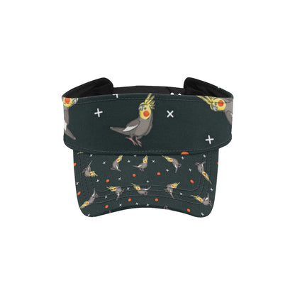 Cockatiel Pattern Print Design 02 Unisex Sun Visor