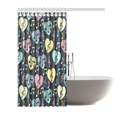 Music note Pattern Print Design A03 Shower Curtain