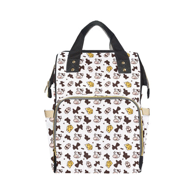 Cow Pattern Print Design 06 Diaper Bag Backpack