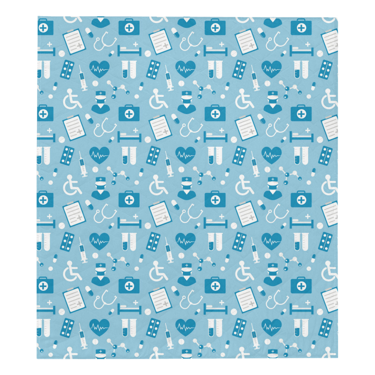 Medical Pattern Print Design 05 Premium Quilt