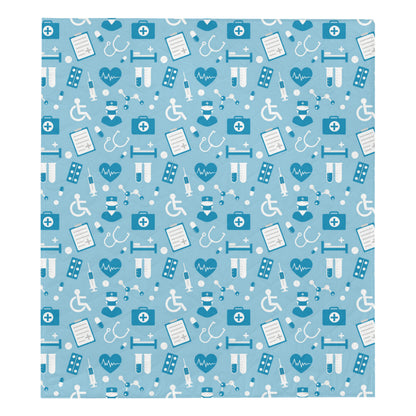 Medical Pattern Print Design 05 Premium Quilt