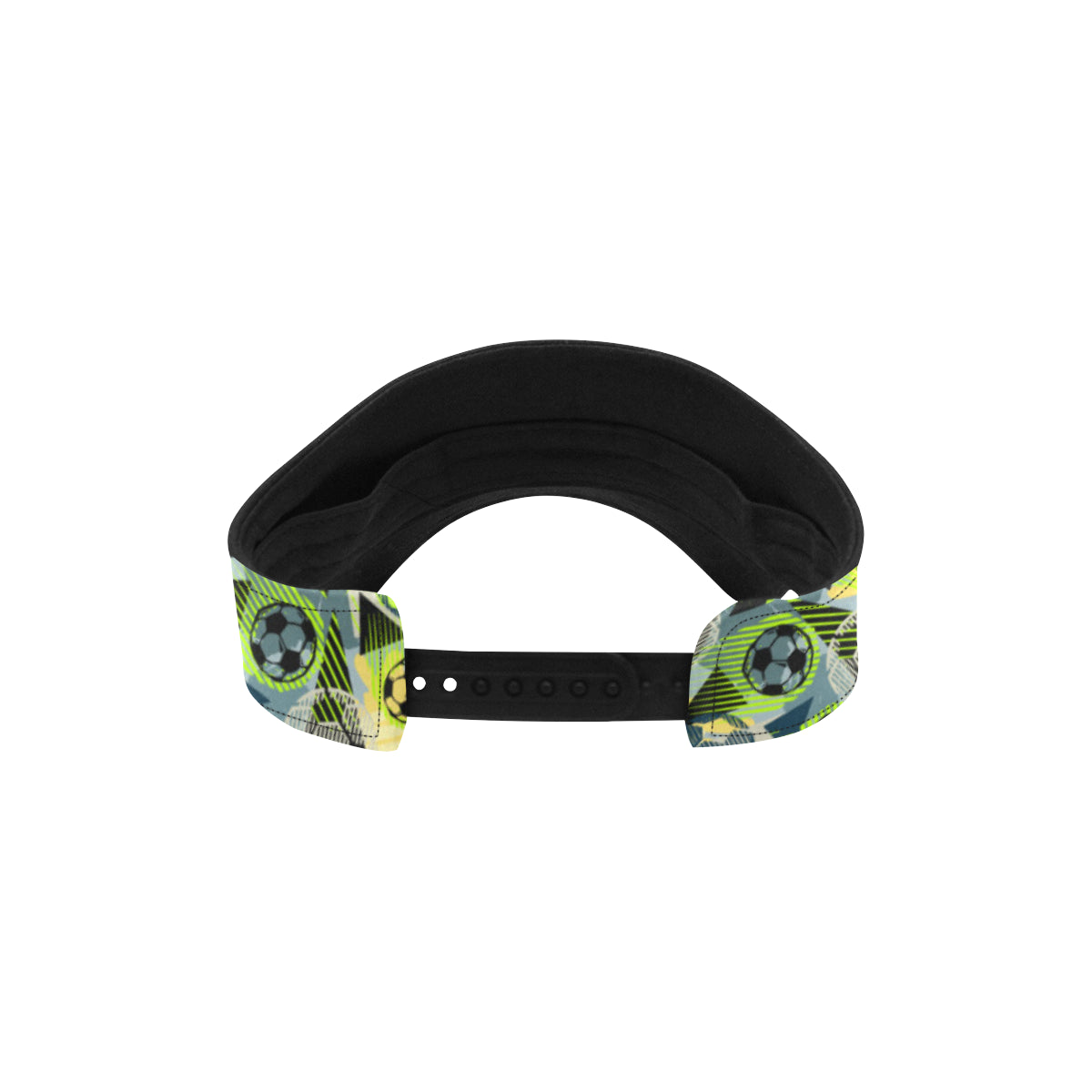 Soccer Ball Themed Print Pattern Unisex Sun Visor