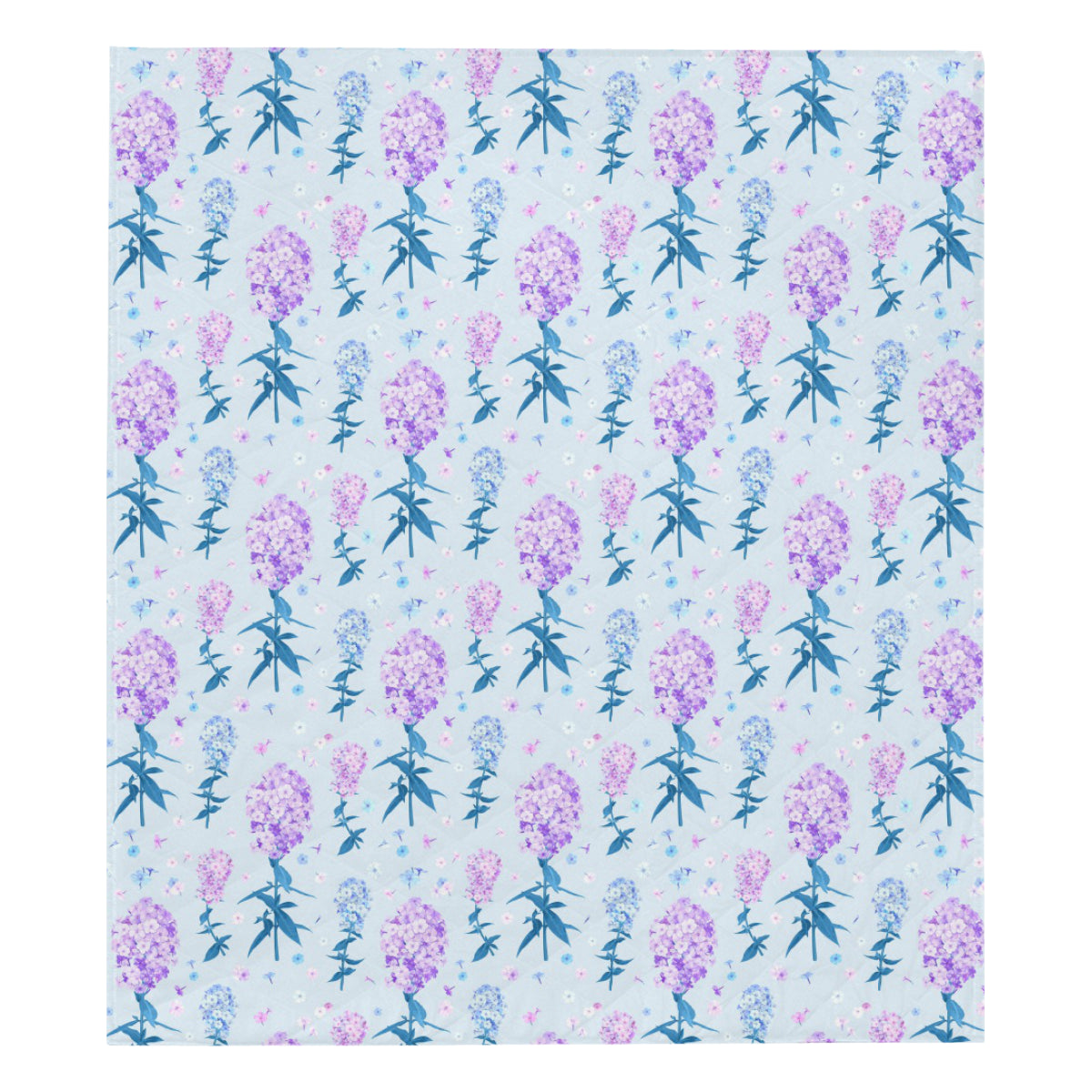 Lilac Pattern Print Design LI05 Premium Quilt