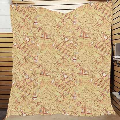 Chemical Pattern Print Design 01 Premium Quilt