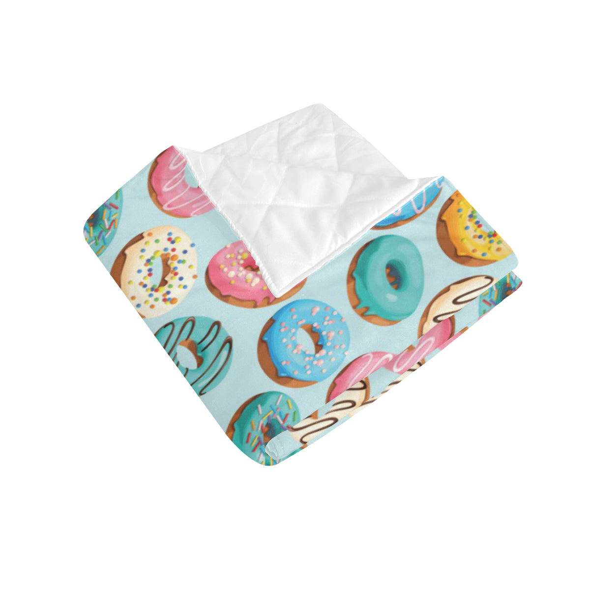Donut Pattern Print Design DN05 Premium Quilt