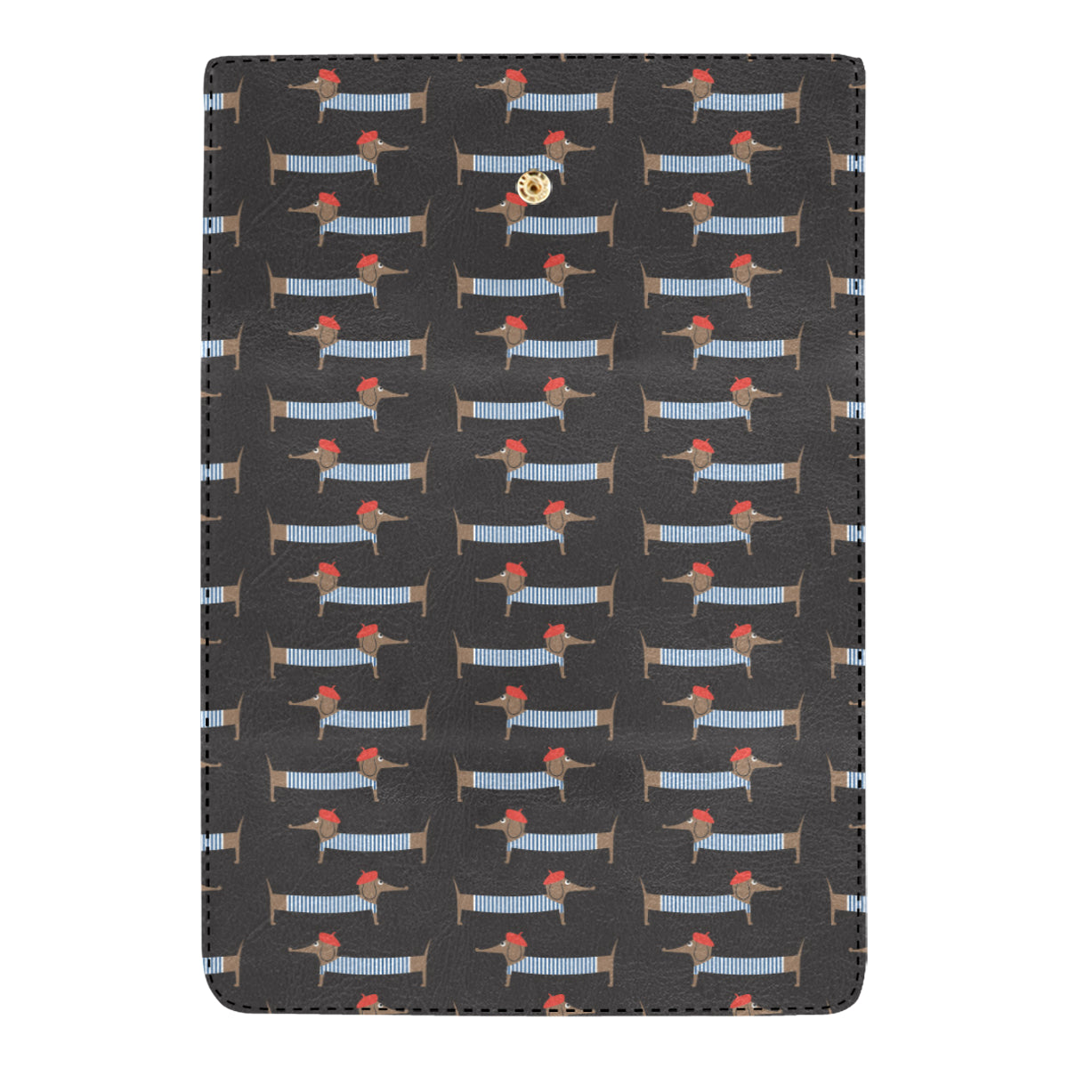 Dachshund Pattern Print Design 04 Women's Trifold Wallet