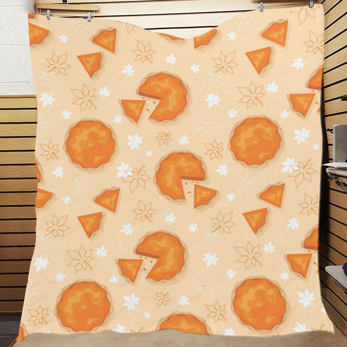 Pie Pattern Print Design A01 Premium Quilt