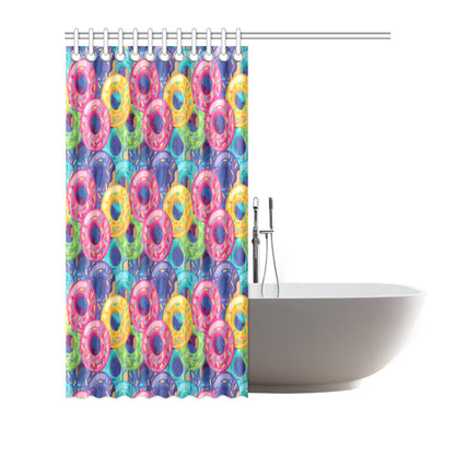 Donut Pattern Print Design DN010 Shower Curtain