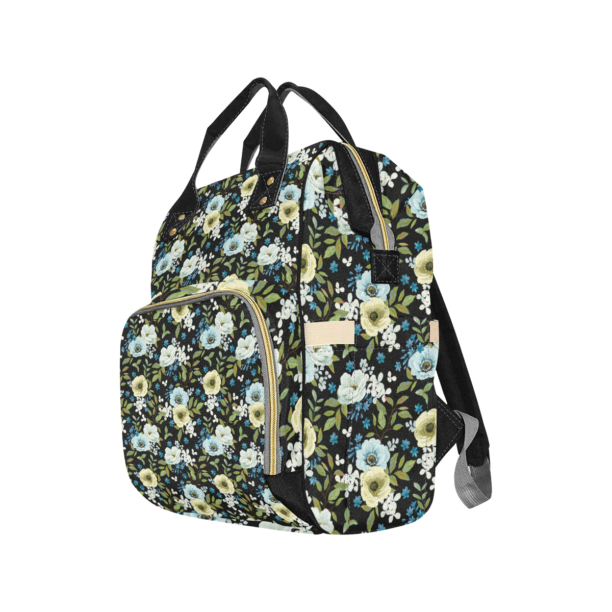 Anemone Pattern Print Design AM03 Diaper Bag Backpack