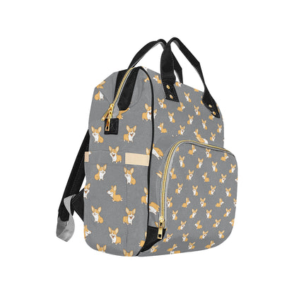 Pembroke Welsh Corgis Pattern Print Design A02 Diaper Bag Backpack