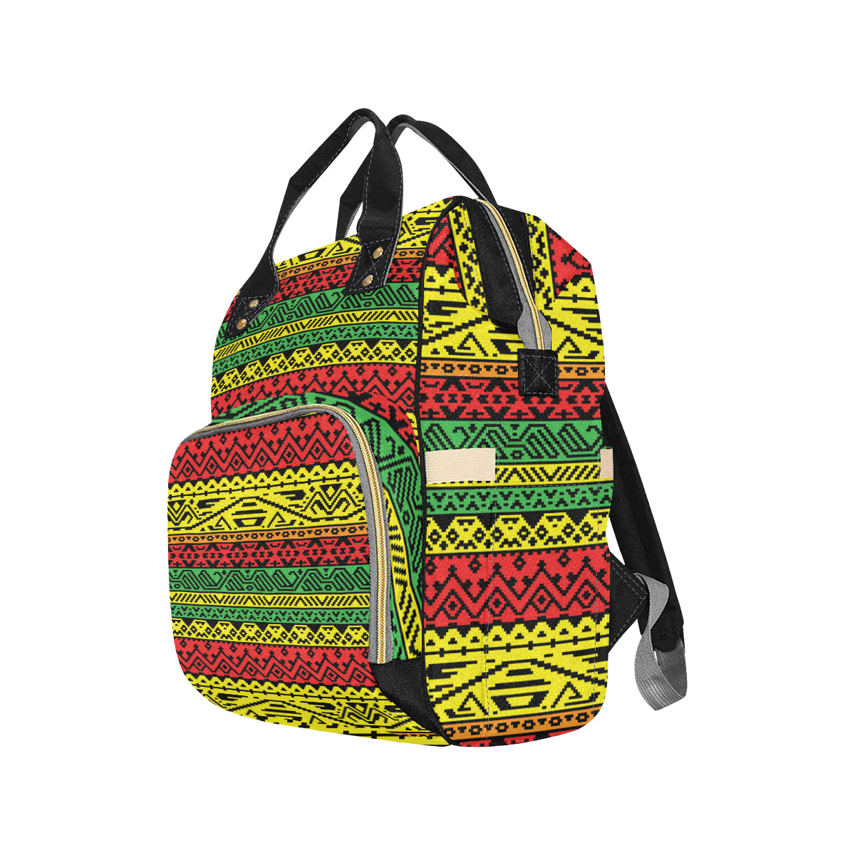 Rastafarian Pattern Print Design A02 Diaper Bag Backpack