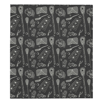 Lacrosse Pattern Print Design 01 Premium Quilt