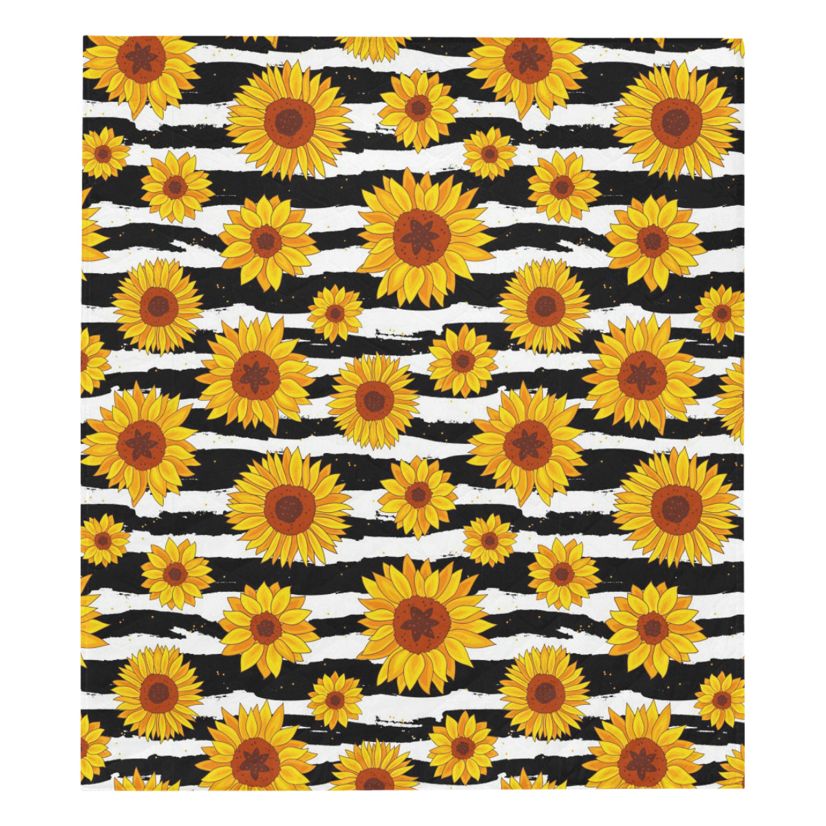 Sunflower Pattern Print Design SF010 Premium Quilt