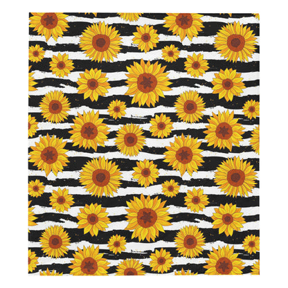 Sunflower Pattern Print Design SF010 Premium Quilt