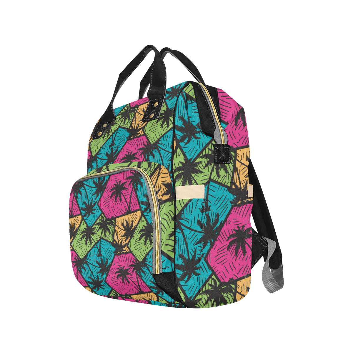 Palm Tree Pattern Print Design PT09 Diaper Bag Backpack