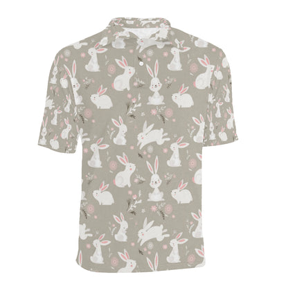 Rabbit Pattern Print Design RB03 Men Polo Shirt
