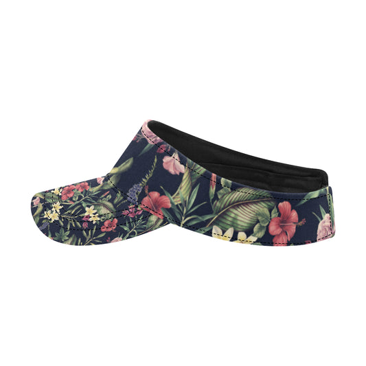 Tropical Flower Pattern Unisex Sun Visor
