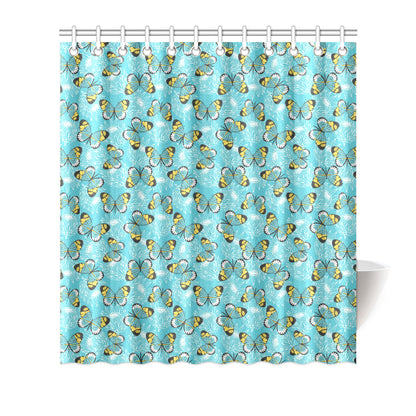 Butterfly Pattern Print Design 010 Shower Curtain