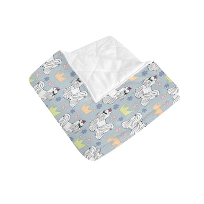 Maltese Pattern Print Design 04 Premium Quilt