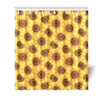 Sunflower Pattern Print Design SF07 Shower Curtain