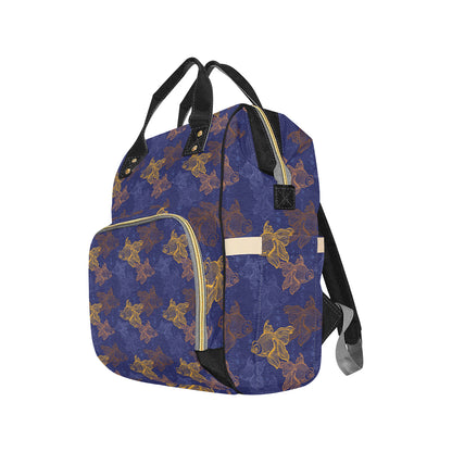 Goldfish Pattern Print Design 01 Diaper Bag Backpack