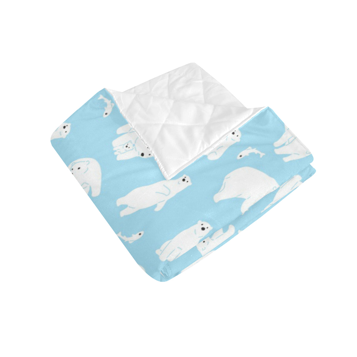 Polar Bear Pattern Print Design PB01 Premium Quilt