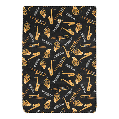 Jazz Pattern Print Design 01 Women's Trifold Wallet