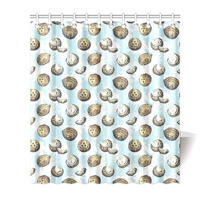 Coconut Pattern Print Design CN01 Shower Curtain