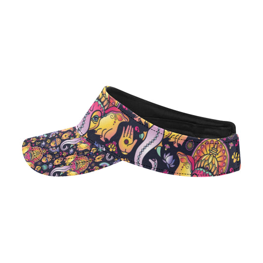 Ganesha Indian Pattern Print Design 03 Unisex Sun Visor