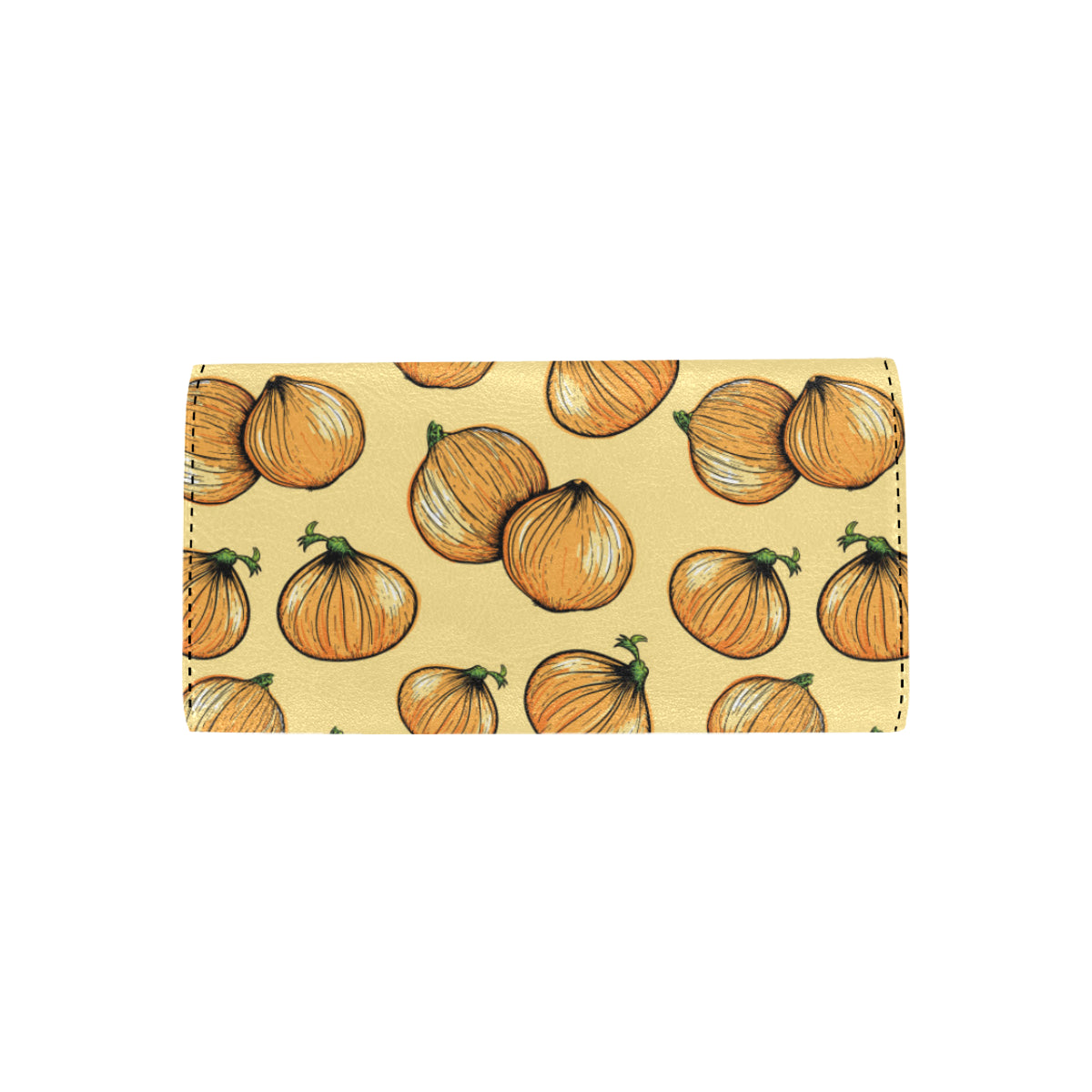 Onion Pattern Print Design A04 Women's Trifold Wallet