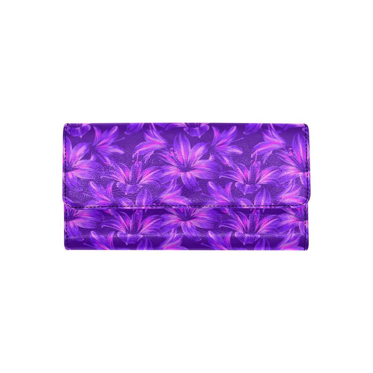 Amaryllis Pattern Print Design AL03 Women's Trifold Wallet