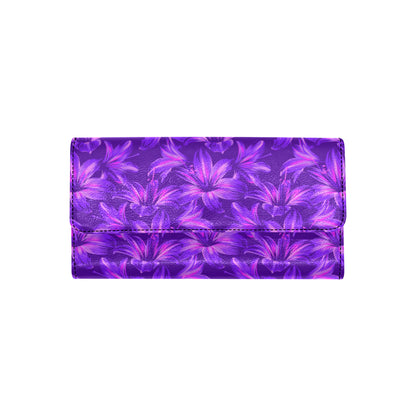 Amaryllis Pattern Print Design AL03 Women's Trifold Wallet