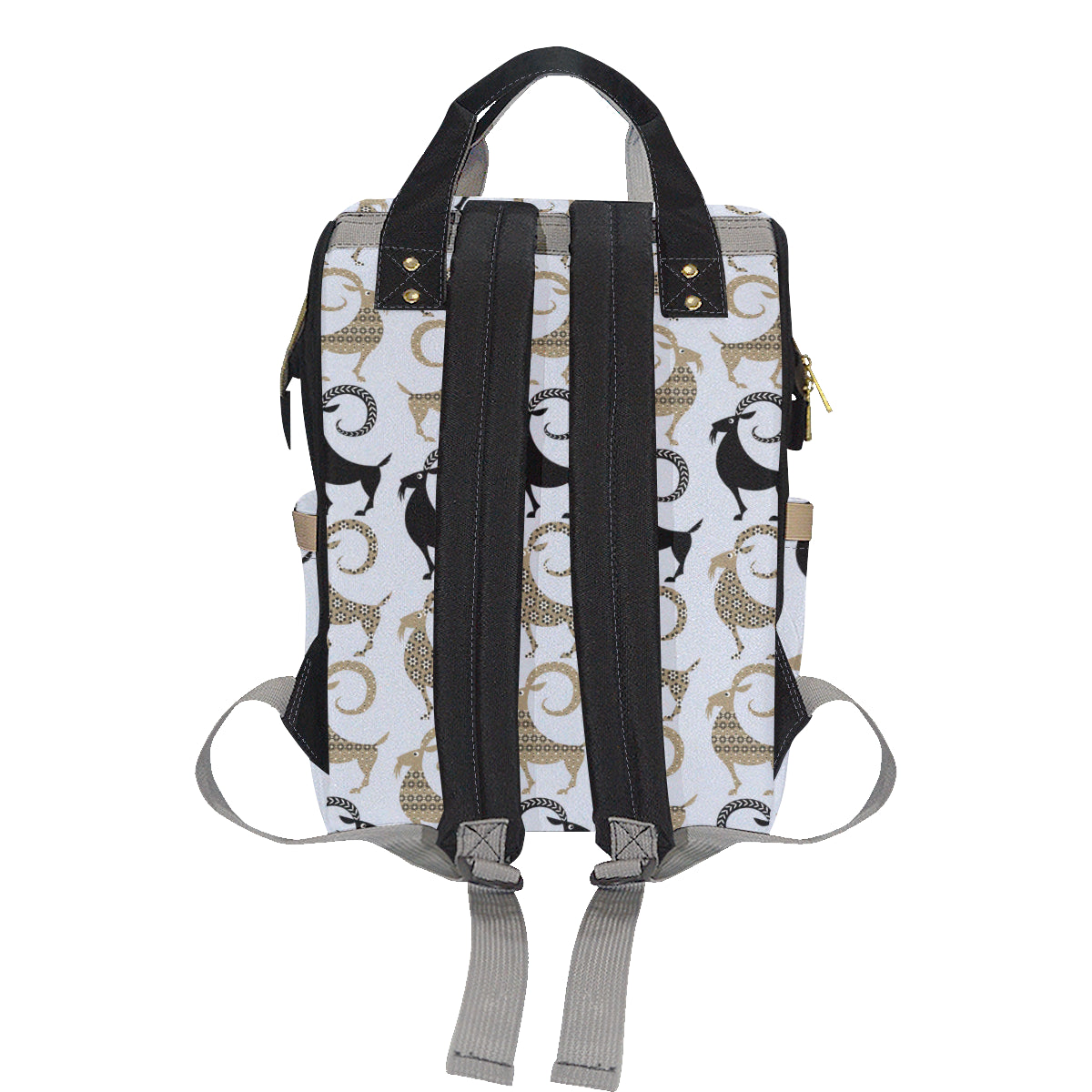 Goat Pattern Print Design 03 Diaper Bag Backpack
