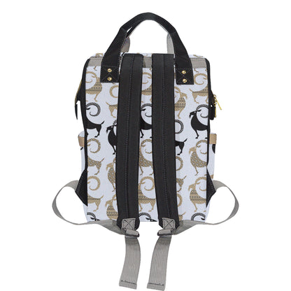 Goat Pattern Print Design 03 Diaper Bag Backpack
