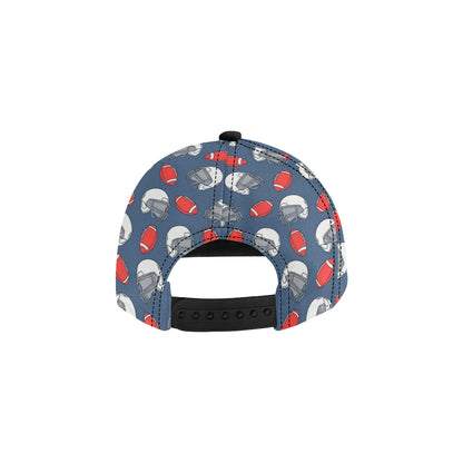 American Football Helmet Design Pattern Snapback Cap