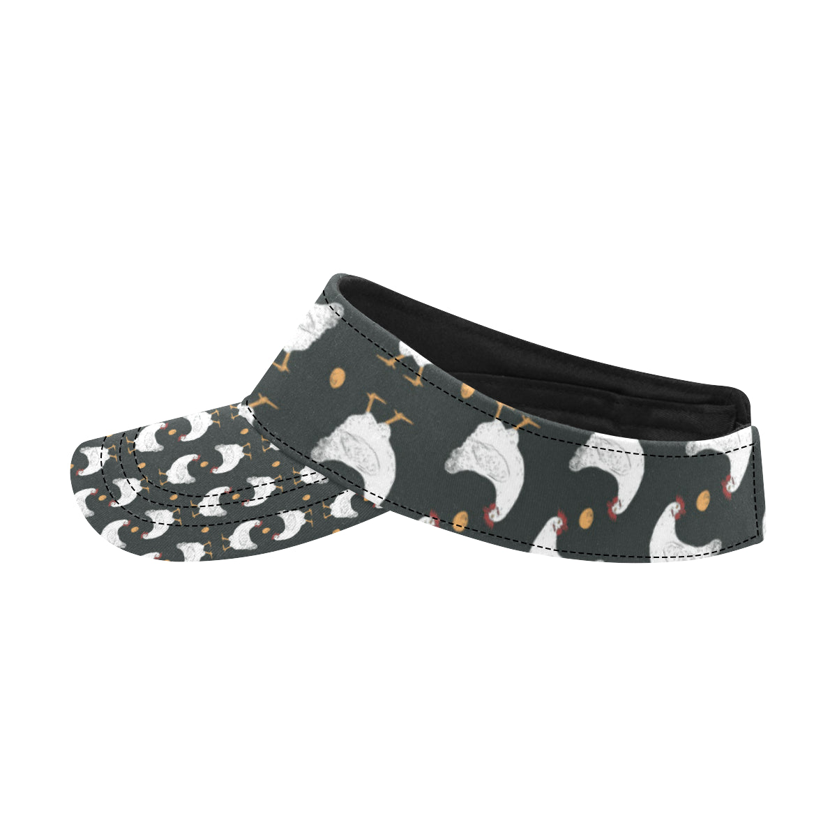 Chicken Pattern Print Design 06 Unisex Sun Visor