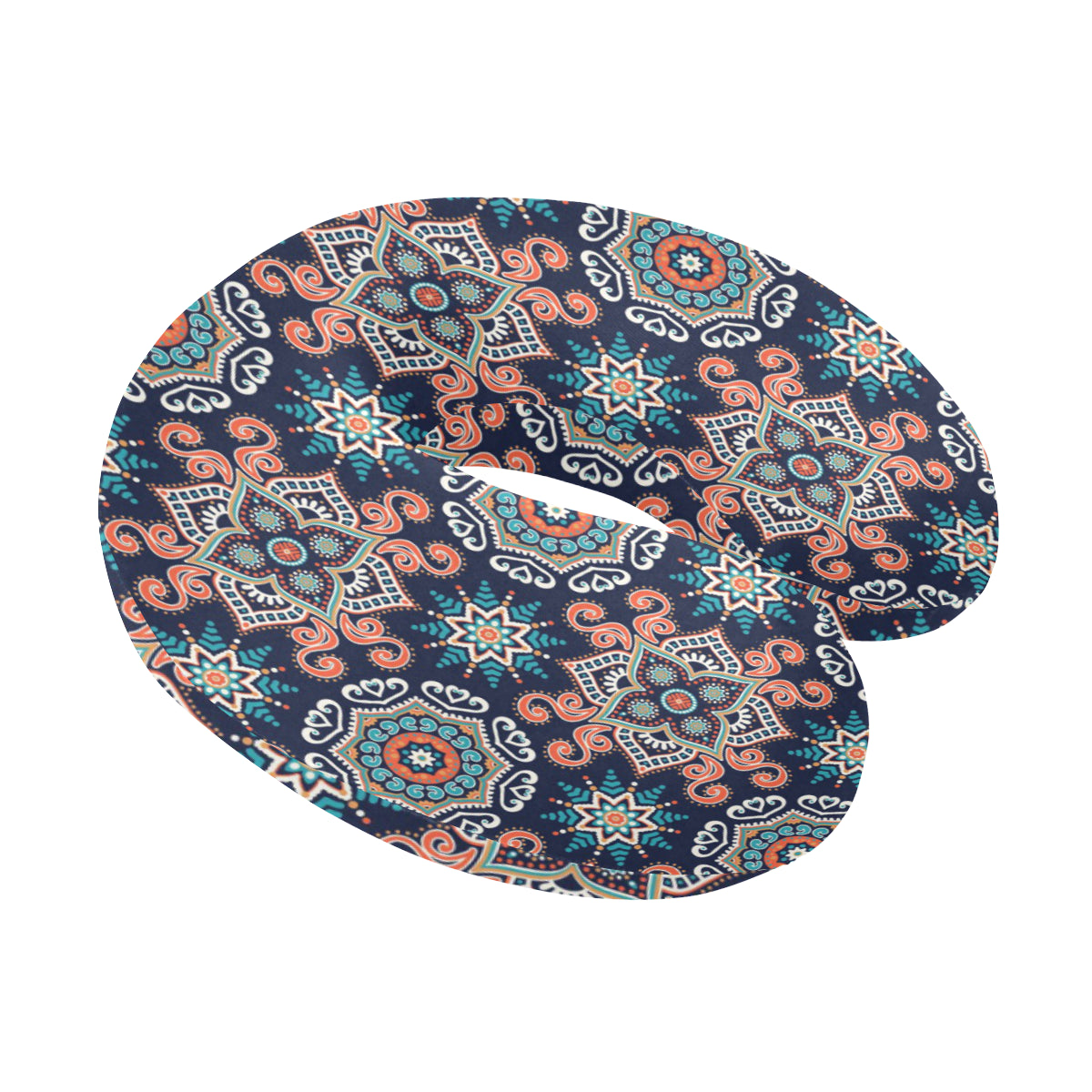 Bohemian Pattern Print Design 02 U-Shaped Travel Neck Pillow