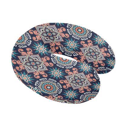 Bohemian Pattern Print Design 02 U-Shaped Travel Neck Pillow