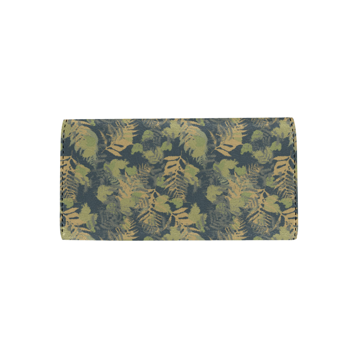 Camouflage Tropical Pattern Print Design 04 Women's Trifold Wallet