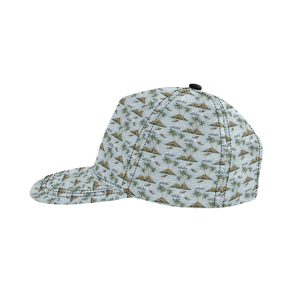 Aloha Hawaii island Design Themed Print Snapback Cap