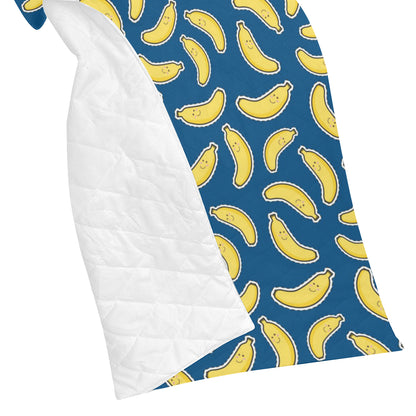 Banana Pattern Print Design BA03 Premium Quilt