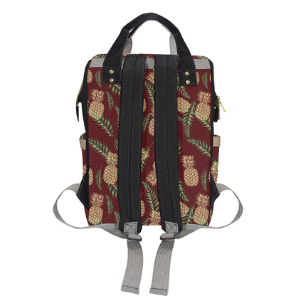 Pineapple Pattern Print Design PP013 Diaper Bag Backpack