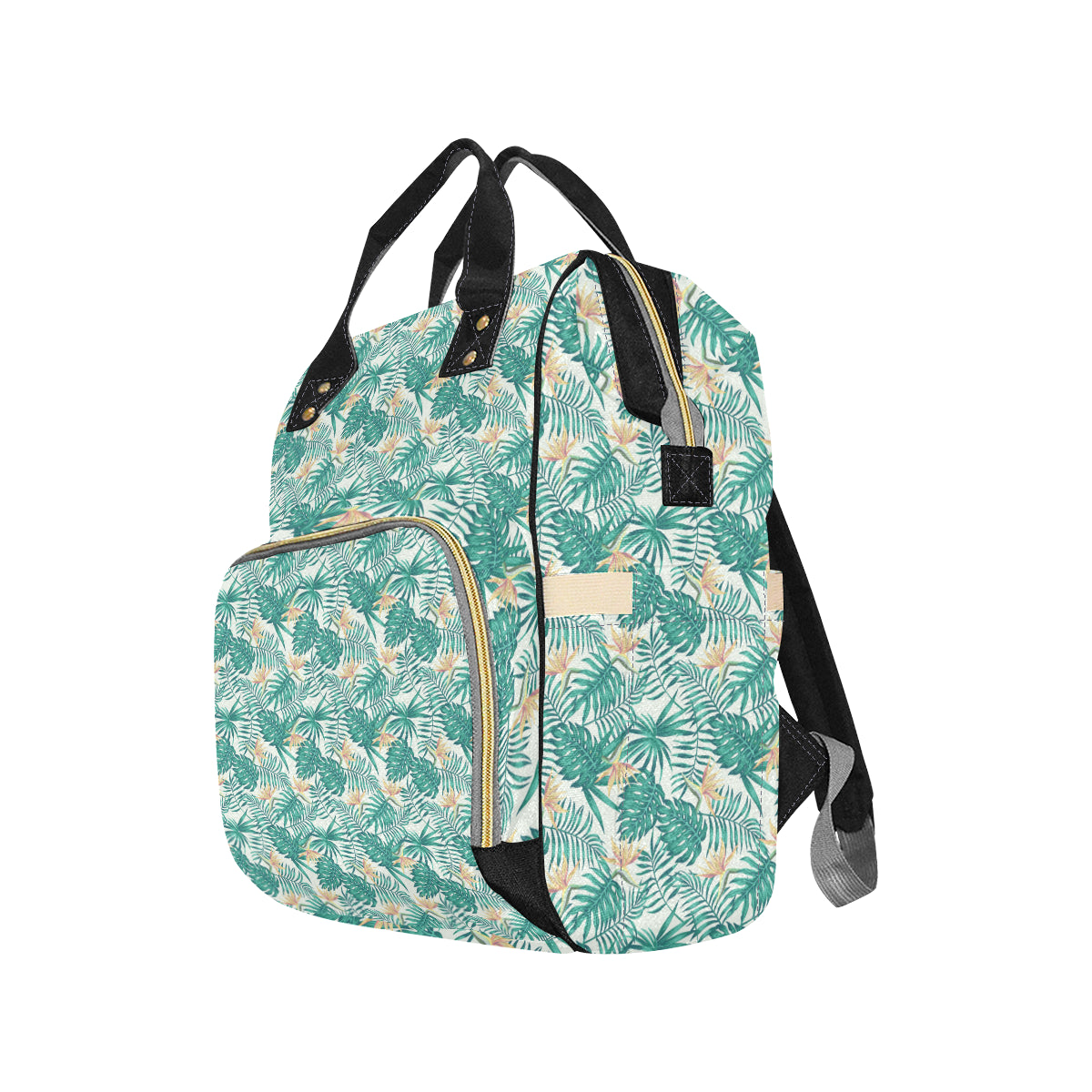 Bird Of Paradise Pattern Print Design 05 Diaper Bag Backpack