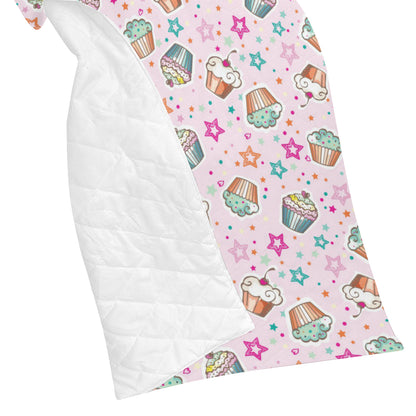 Cupcake Pattern Print Design CP03 Premium Quilt