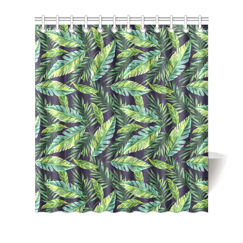 Tropical Flower Pattern Print Design TF06 Shower Curtain