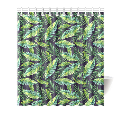 Tropical Flower Pattern Print Design TF06 Shower Curtain