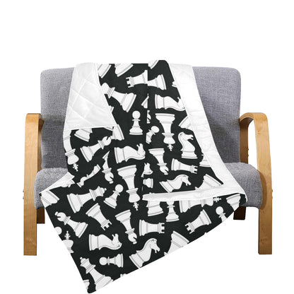 Chess Pattern Print Design 01 Premium Quilt