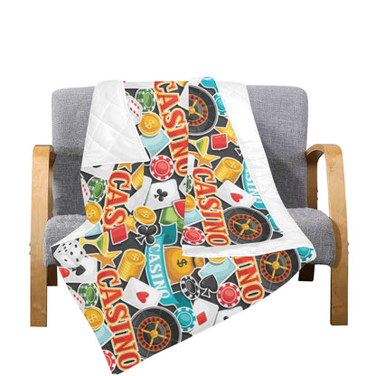 Casino Pattern Print Design 03 Premium Quilt