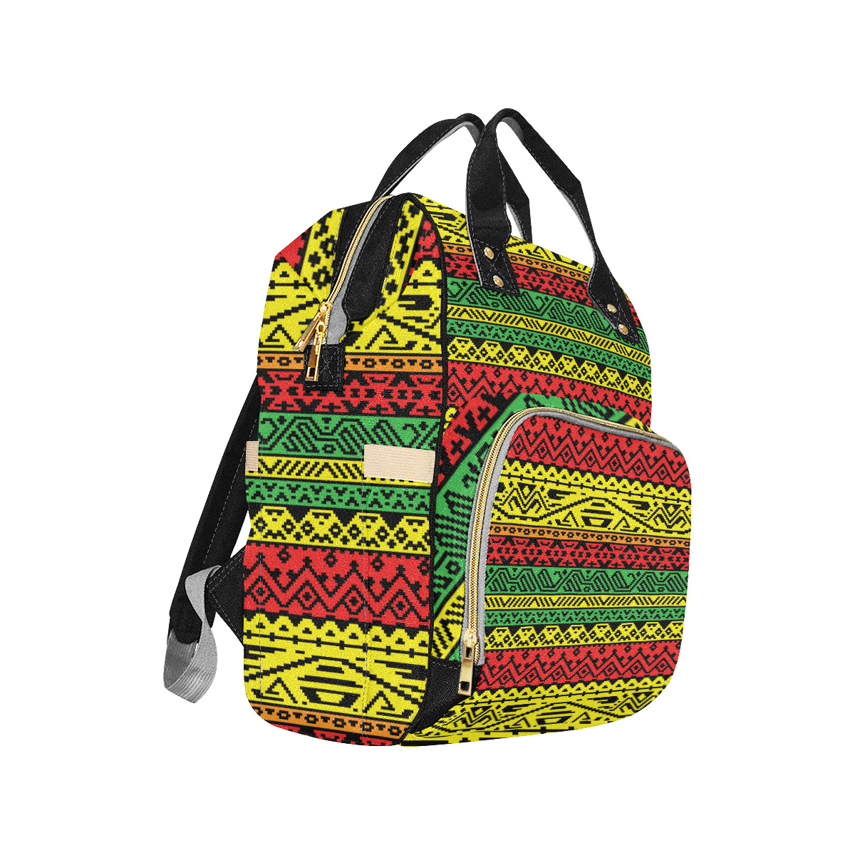 Rastafarian Pattern Print Design A02 Diaper Bag Backpack